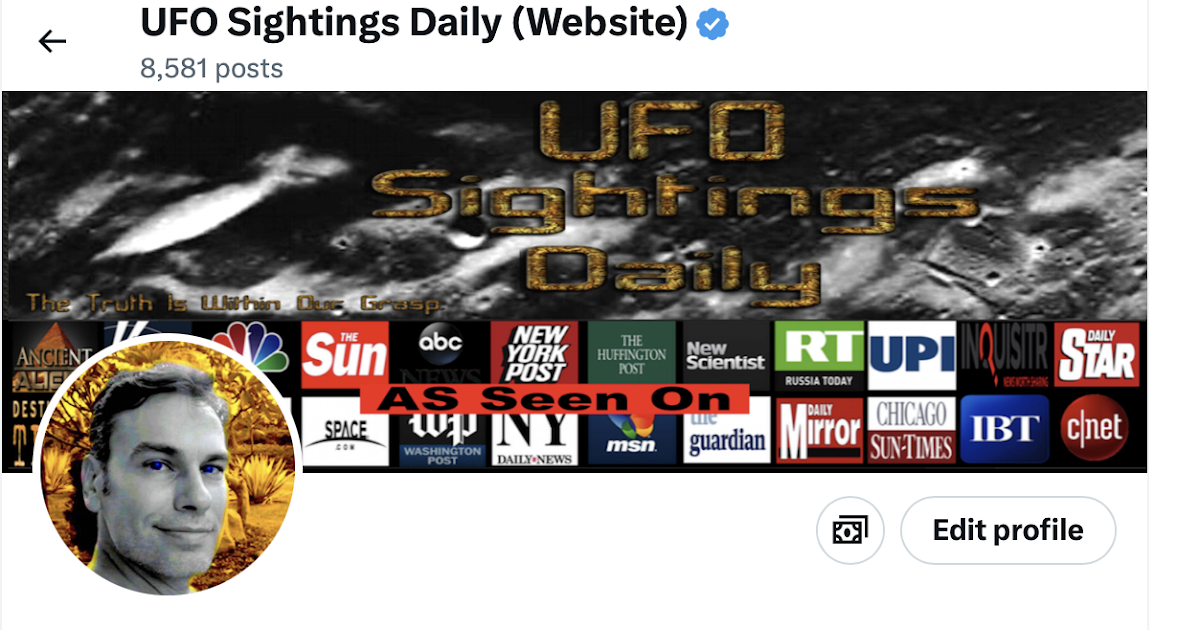 Чтобы узнать о текущих наблюдениях НЛО и новостях, подписывайтесь на меня в X (официально Twitter) UFO Sighting News.